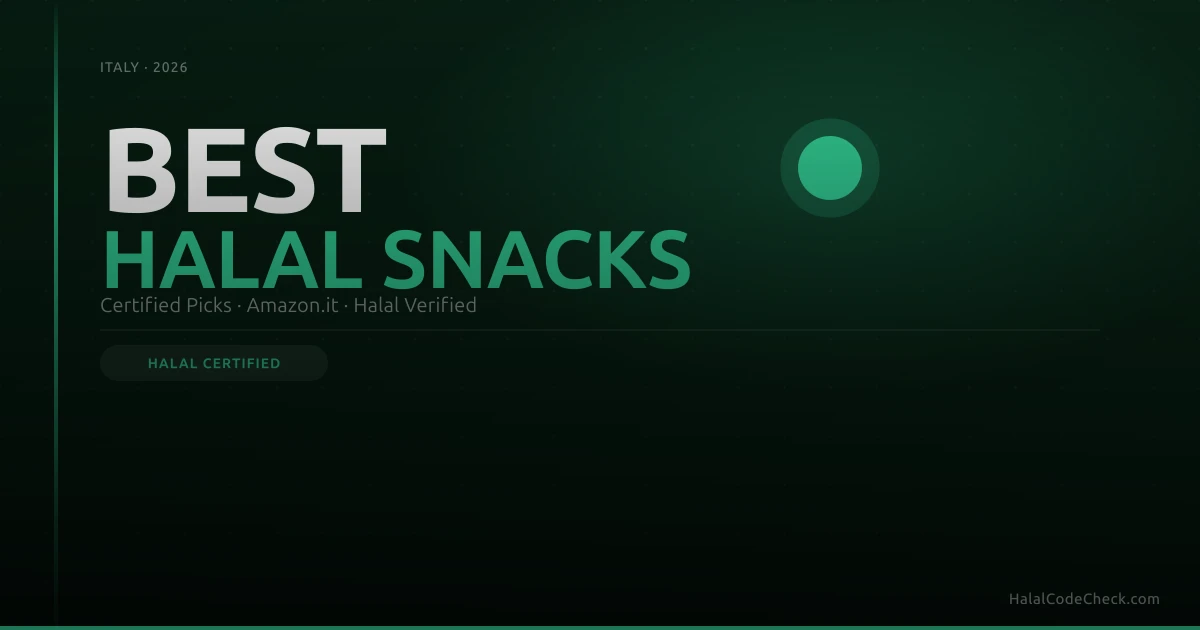 Halal certified snacks to buy online in Italy 2026