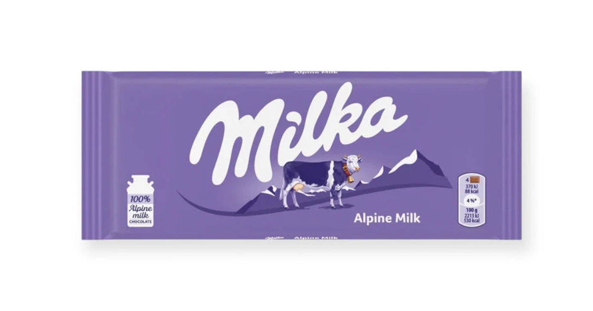 Milka purple chocolate bar ingredient label — is Milka halal in the UK and EU?