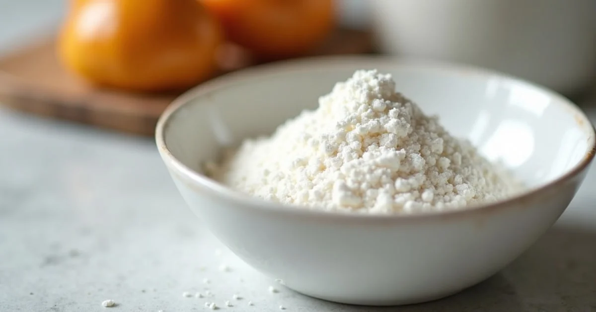 Xanthan gum powder in a bowl — is E415 halal?