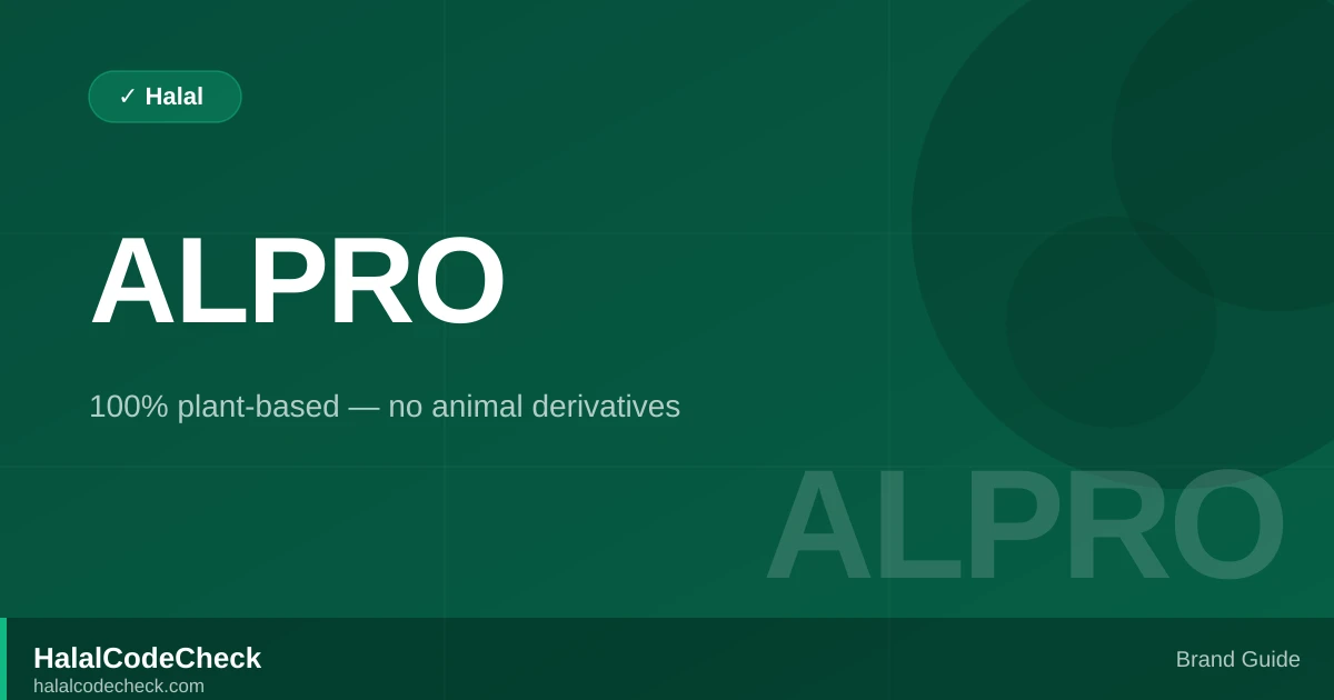 Is Alpro Halal? — Brand Guide