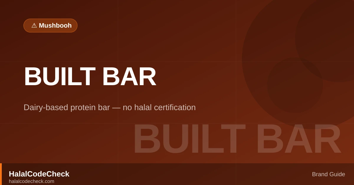 Is Built Bar Halal? — HalalCodeCheck Brand Guide