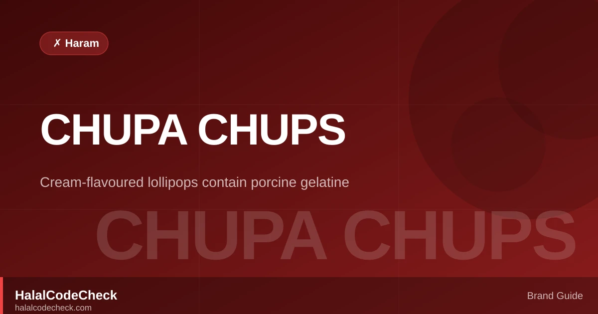 Is Chupa Chups Halal? — Brand Guide
