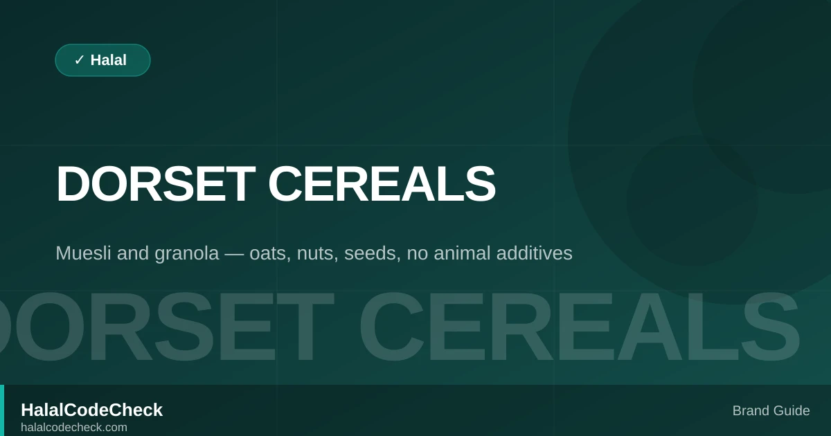 Is Dorset Cereals Halal? — Brand Guide