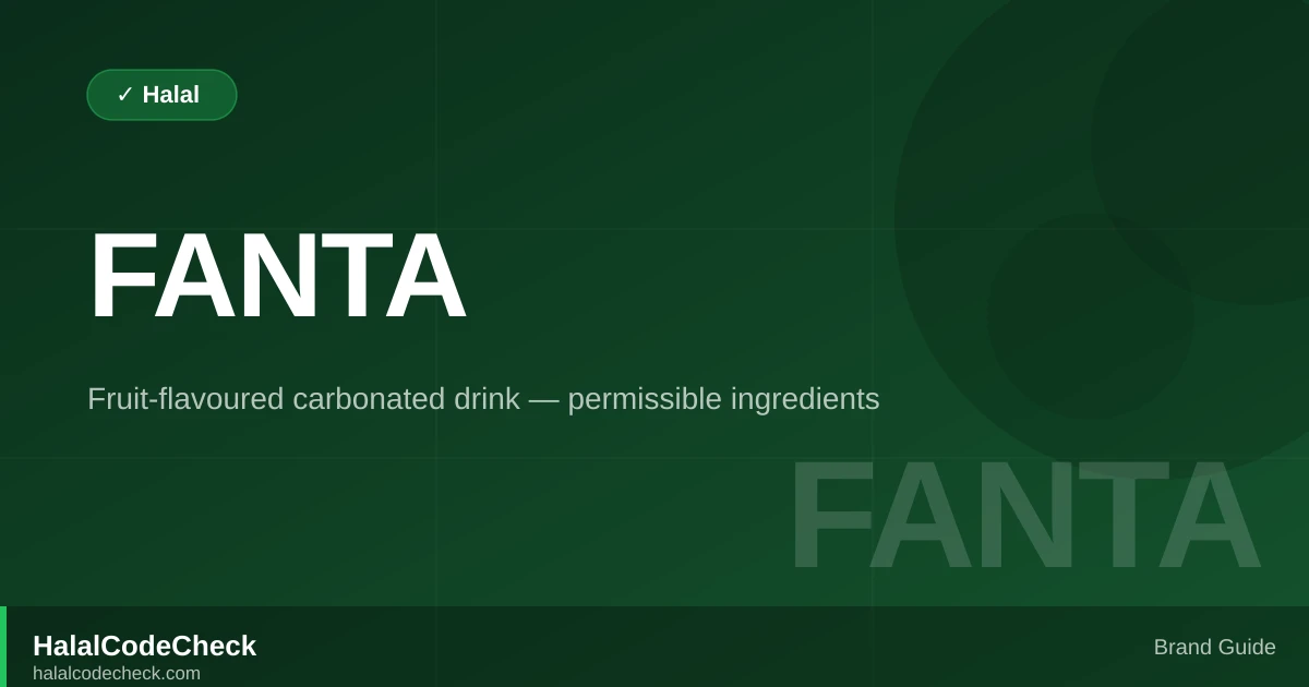 Is Fanta Halal? — Brand Guide