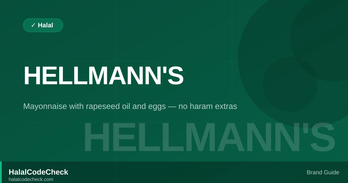 Is Hellmann's Halal? — Brand Guide