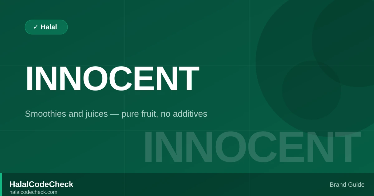 Is Innocent Halal? — Brand Guide