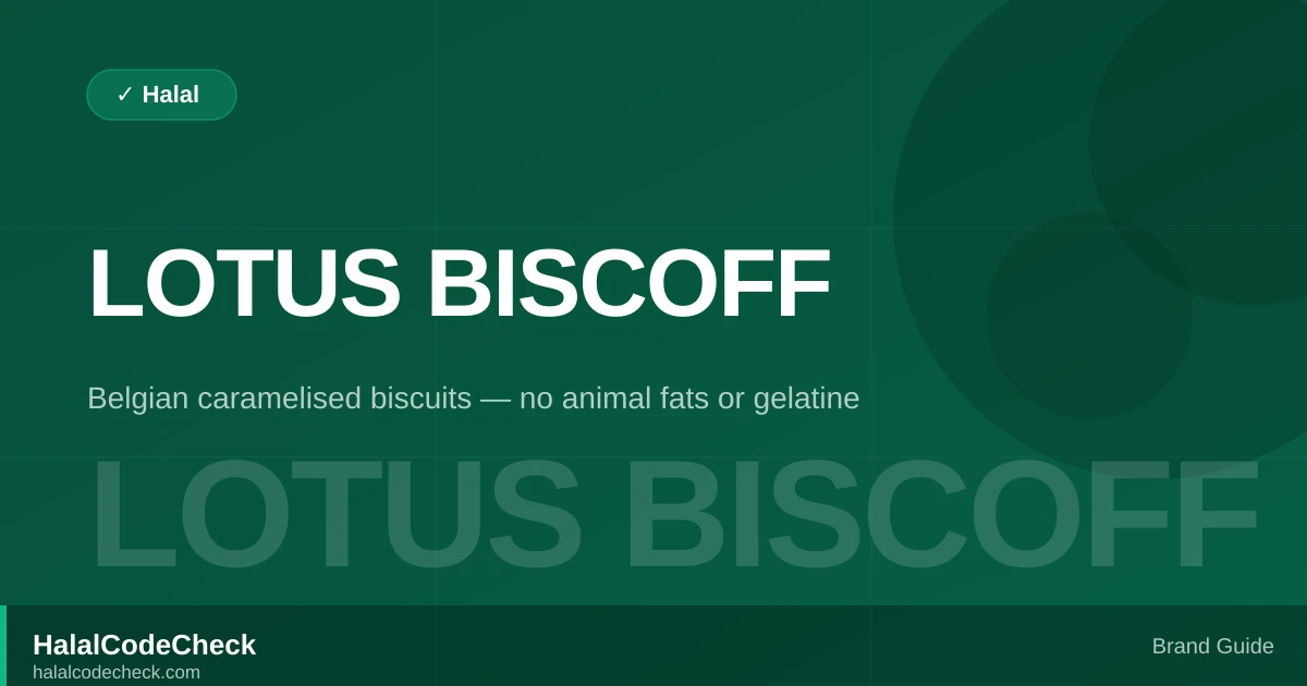 Is Lotus Biscoff Halal? — Brand Guide