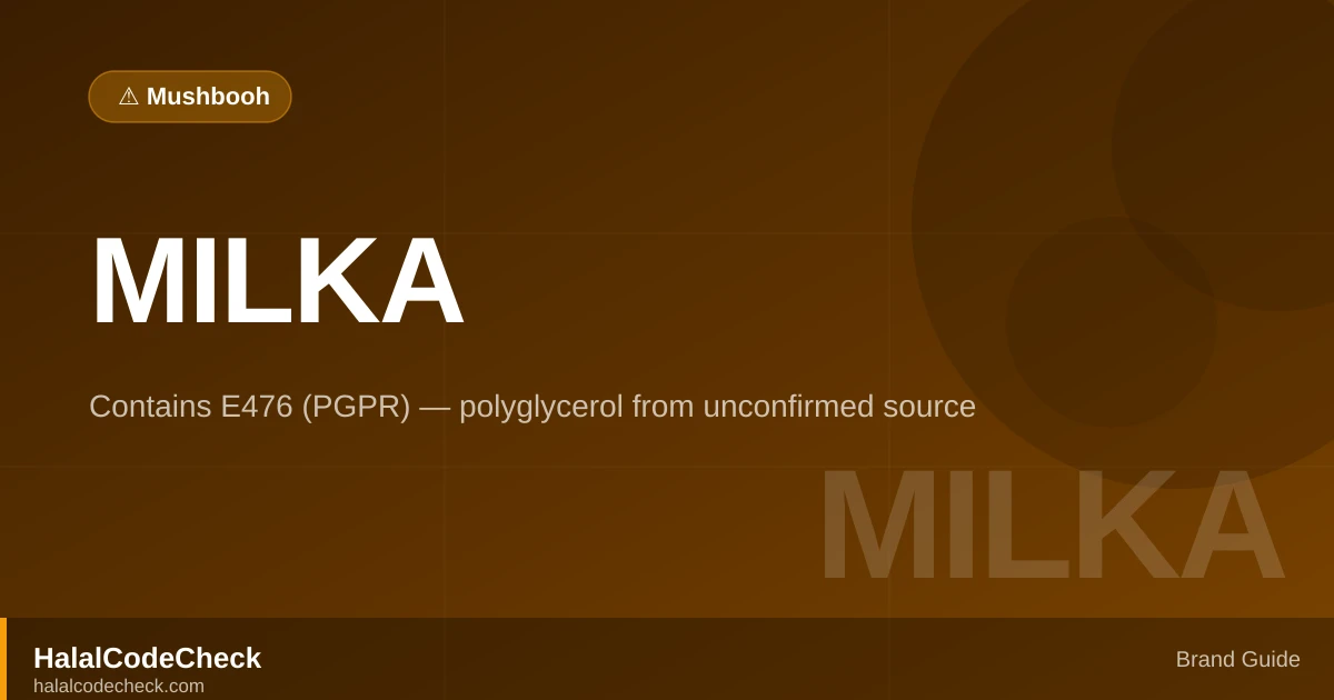 Is Milka Halal? — Brand Guide