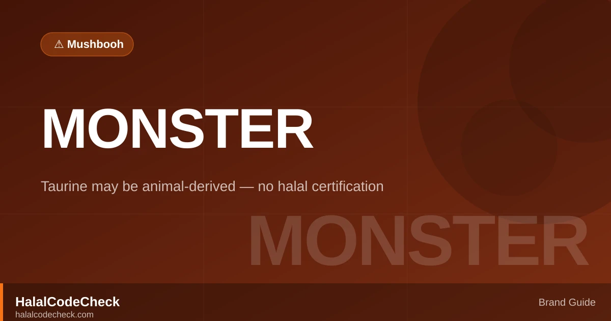 Is Monster Energy Halal? — Brand Guide