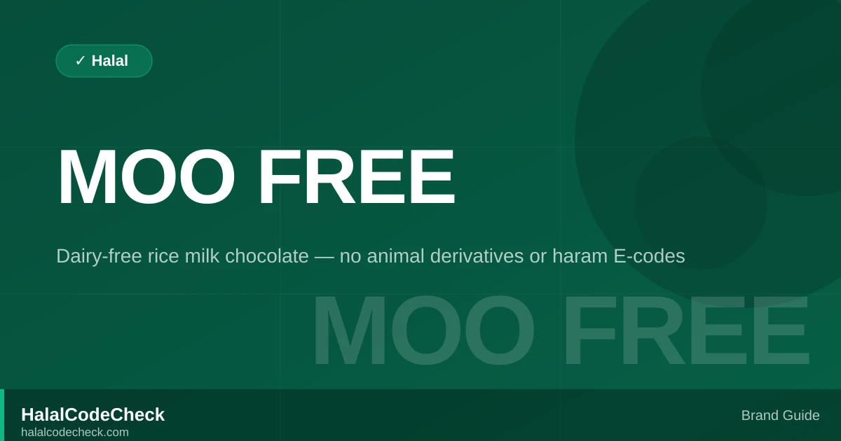 Is Moo Free Halal? — HalalCodeCheck Brand Guide