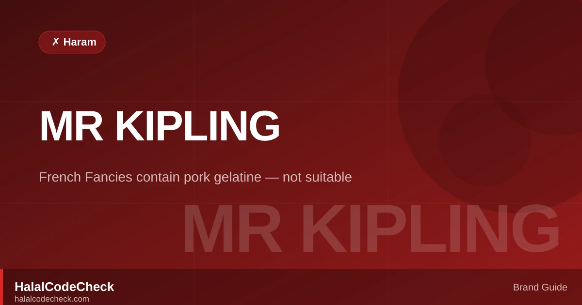 Is Mr Kipling Halal? — Brand Guide