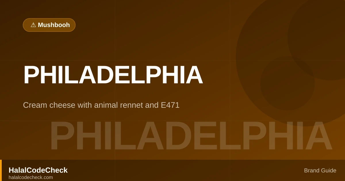 Is Philadelphia Halal? — Brand Guide