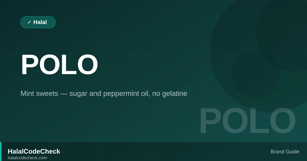 Is Polo Halal? — HalalCodeCheck Brand Guide