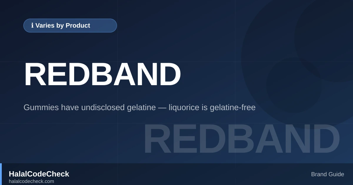 Is Redband Halal? — HalalCodeCheck Brand Guide