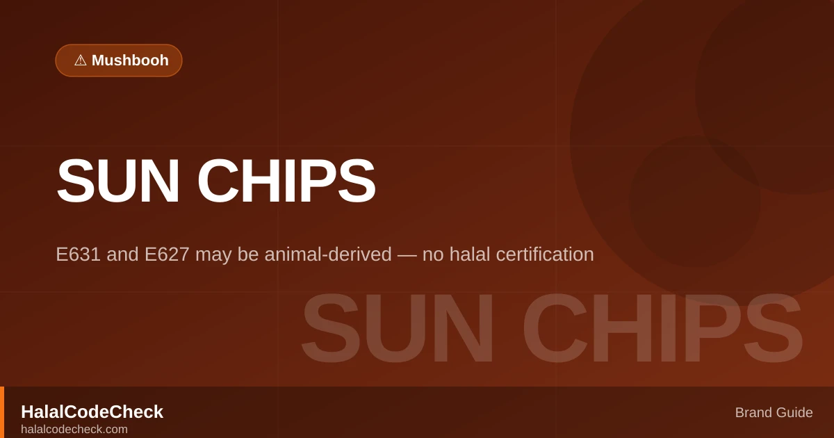 Is Sun Chips Halal? — HalalCodeCheck Brand Guide