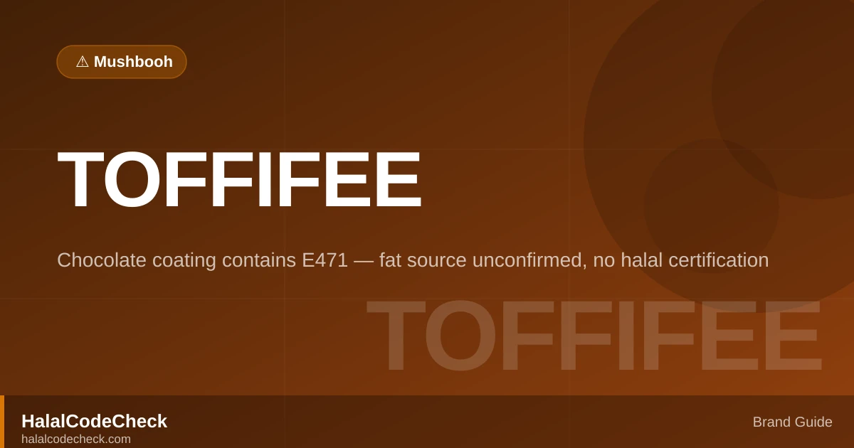 Is Toffifee Halal? — HalalCodeCheck Brand Guide