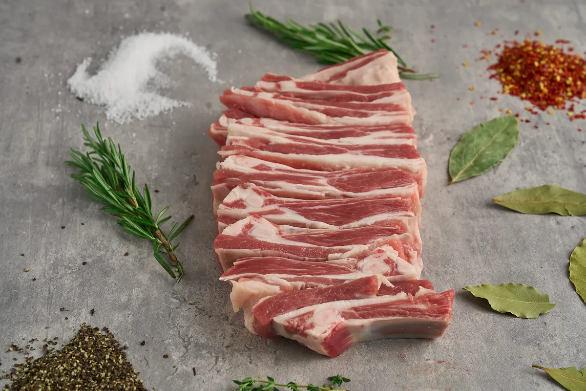 Red Meat Halal fresh lamb ribs